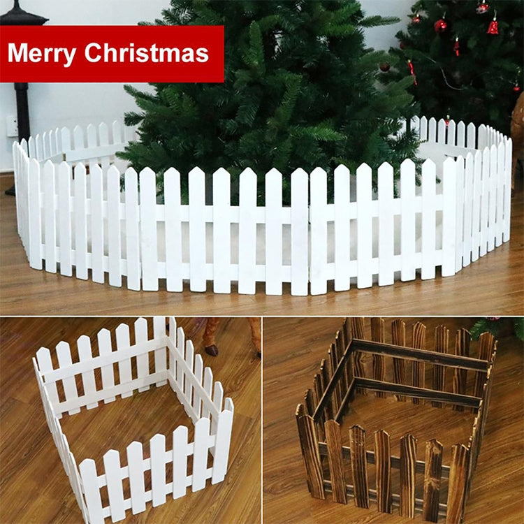 1.6m Christmas Tree Decoration Window Props Wooden Fence