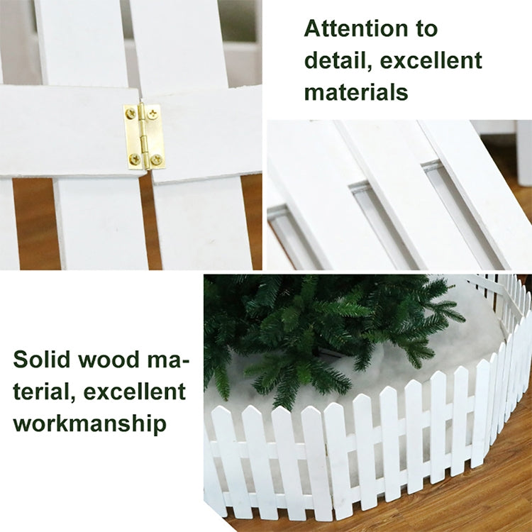 1.6m Christmas Tree Decoration Window Props Wooden Fence