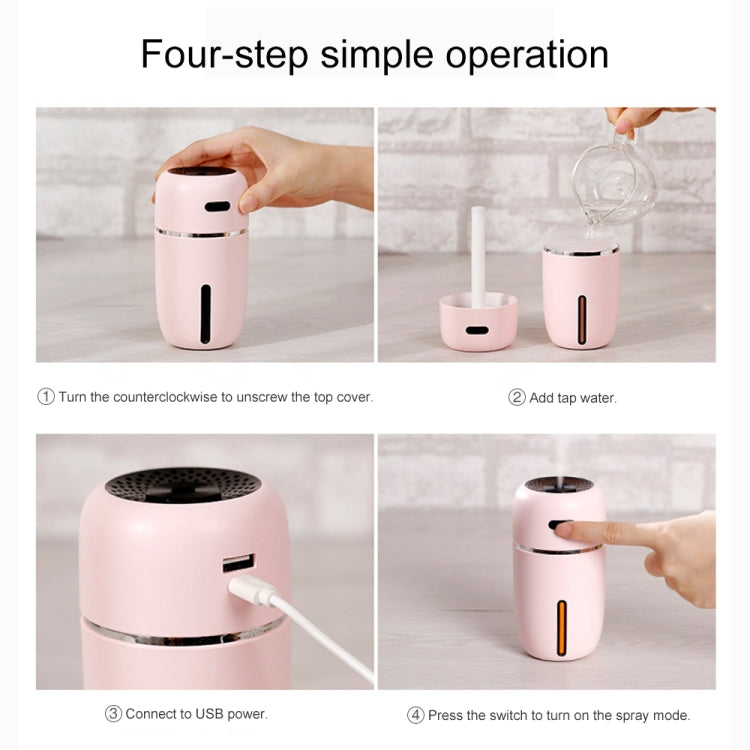 Household Office Mini USB Charging Circular Humidifier Atomizer Sprayer