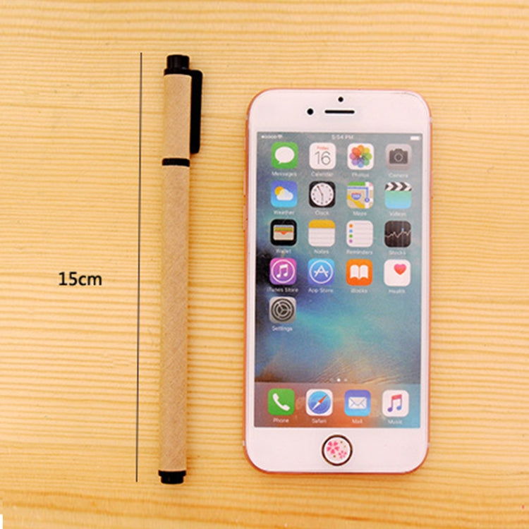 50 PCS 0.5mm Japanese Style Simple Kraft Paper Shell Gel Pen