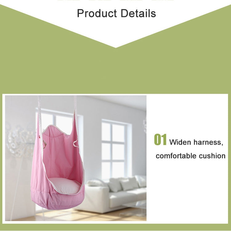 Adult and Children All-cotton Canvas Swing Indoor Housetop Hanging Hammock, Size: 55*75*145cm, Random Color Delivery