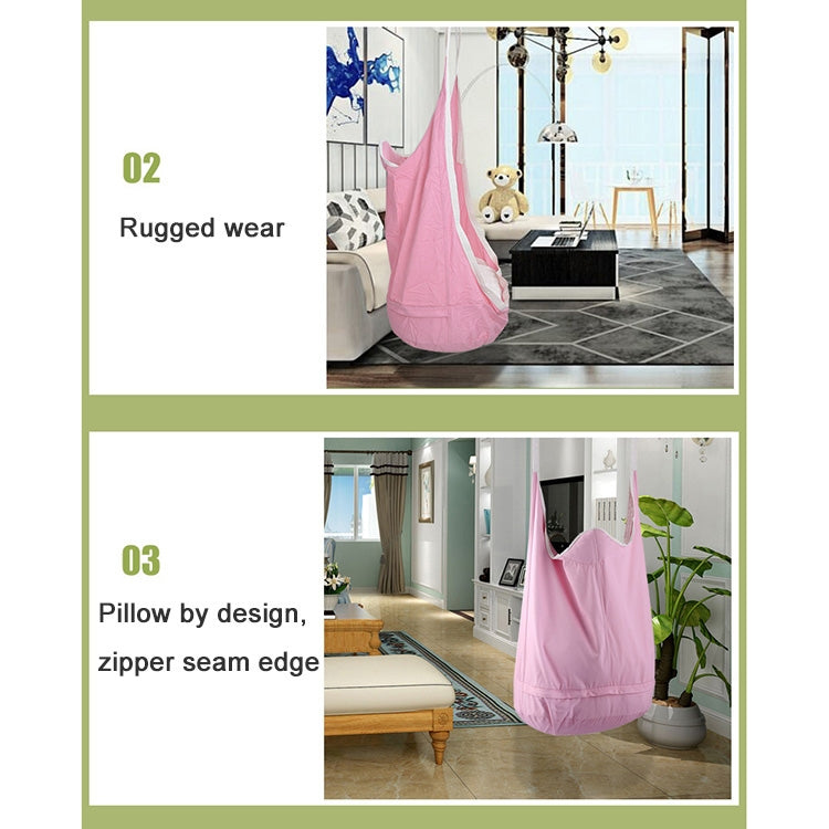 Adult and Children All-cotton Canvas Swing Indoor Housetop Hanging Hammock, Size: 55*75*145cm, Random Color Delivery