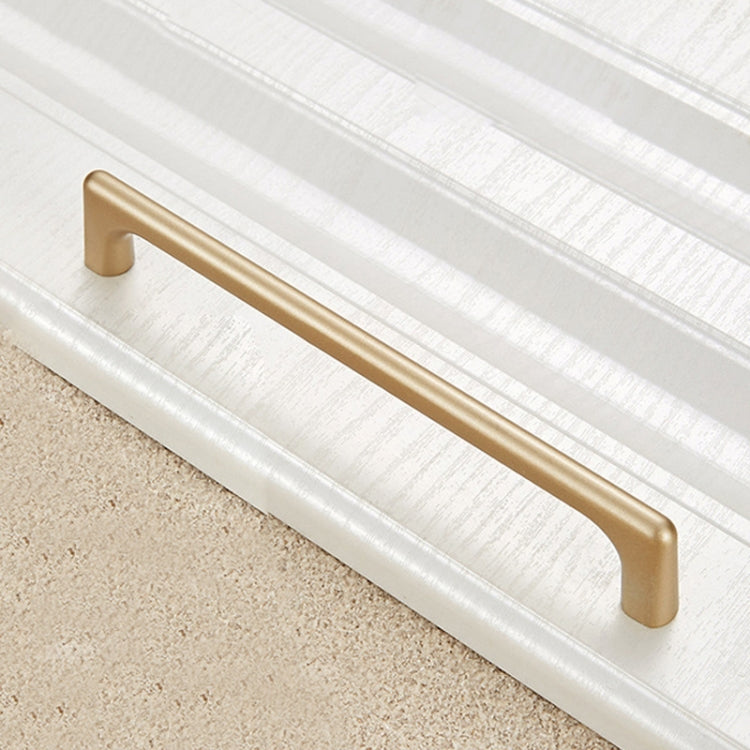 2 PCS 9011-160 Modern Simple Cabinet Door Handle Drawer Wardrobe Zinc Alloy Handle (Gold)