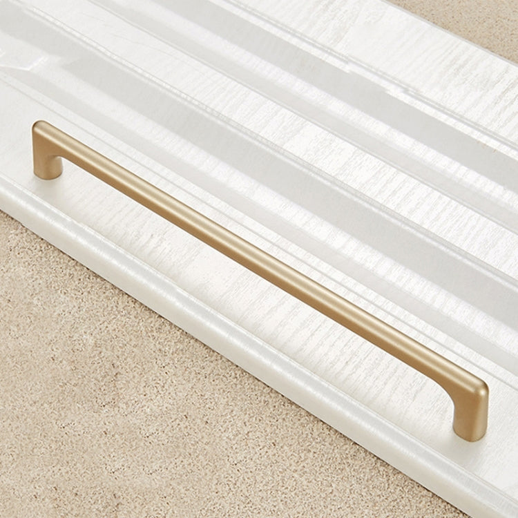 2 PCS 9011-192 Modern Simple Cabinet Door Handle Drawer Wardrobe Zinc Alloy Handle (Gold)