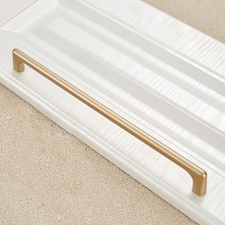9011-256 Modern Simple Cabinet Door Handle Drawer Wardrobe Zinc Alloy Handle (Gold)