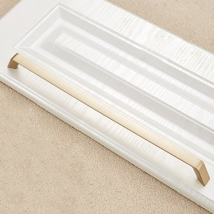 9011-320 Modern Simple Cabinet Door Handle Drawer Wardrobe Zinc Alloy Handle (Gold)