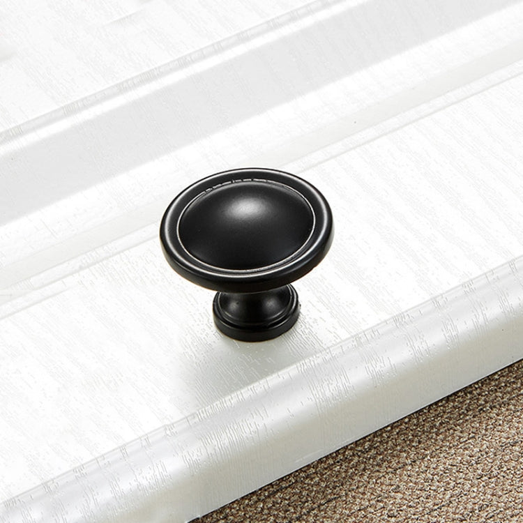 10 PCS 4121 Simple Cabinet Door Handle Drawer Wardrobe Zinc Alloy Handle (Black)
