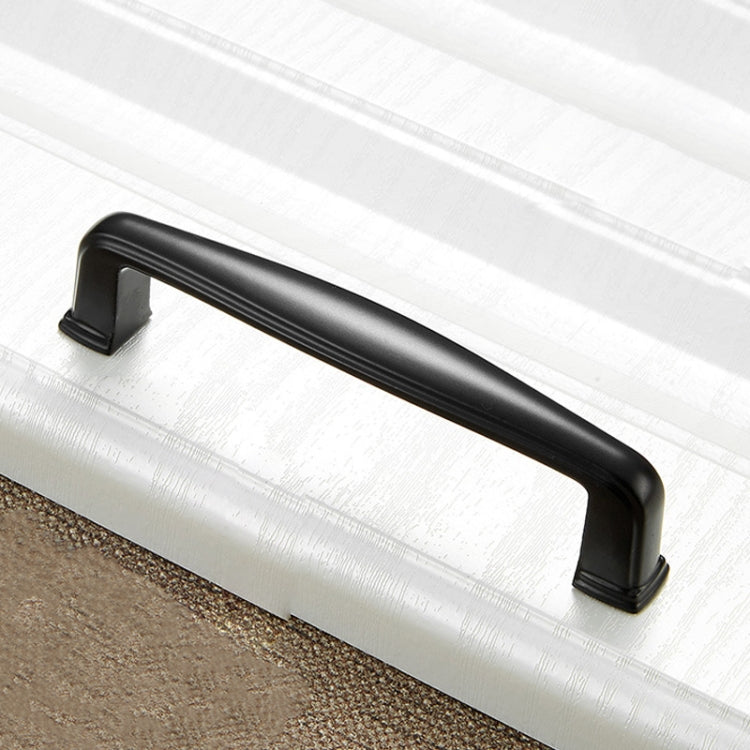 5 PCS 6227-96  Simple Cabinet Door Handle Drawer Wardrobe Zinc Alloy Handle (Black)