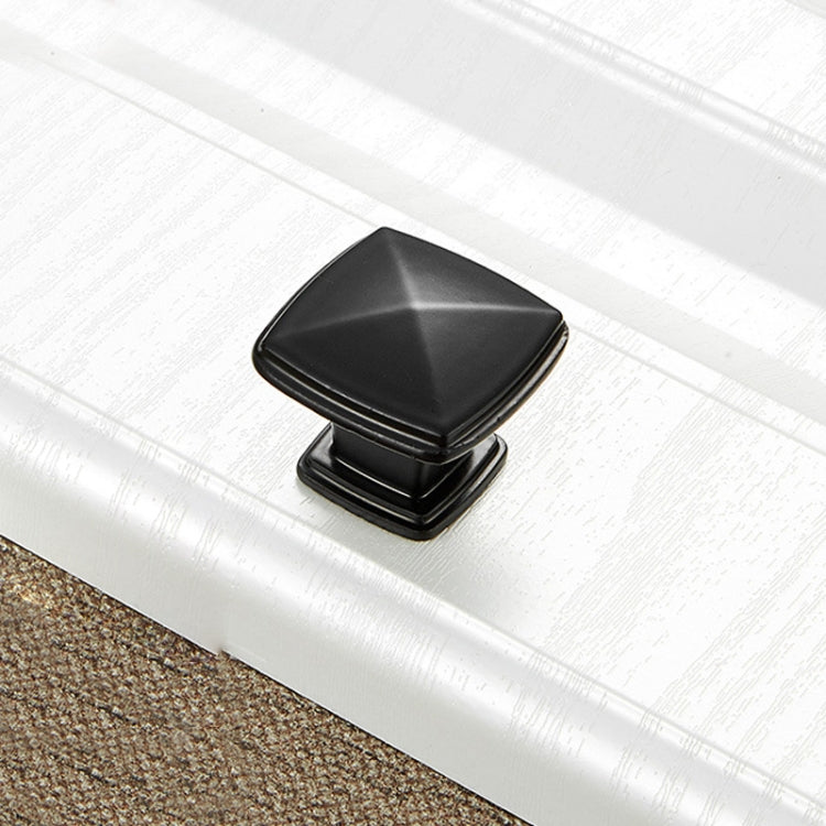 10 PCS 6227 Simple Cabinet Door Handle Drawer Wardrobe Zinc Alloy Handle (Black)
