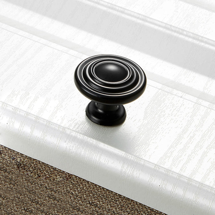 10 PCS 6230 Simple Cabinet Door Handle Drawer Wardrobe Zinc Alloy Handle (Black)
