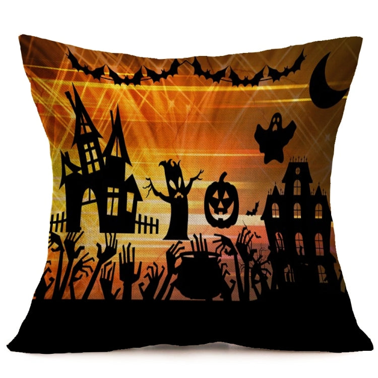 Halloween Decoration Pattern Car Sofa Pillowcase with Decorative Head Restraints Home Sofa Pillowcase,