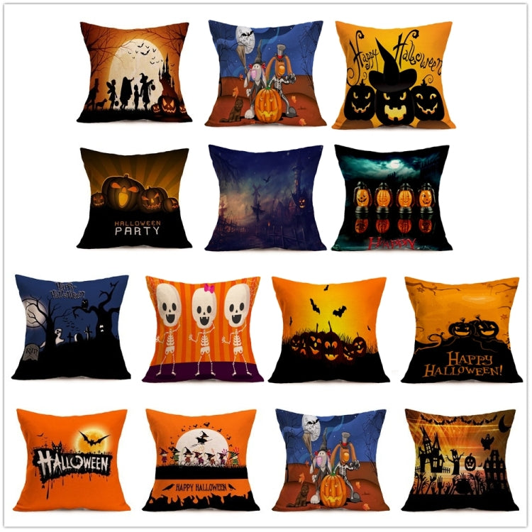 Halloween Decoration Pattern Car Sofa Pillowcase with Decorative Head Restraints Home Sofa Pillowcase,