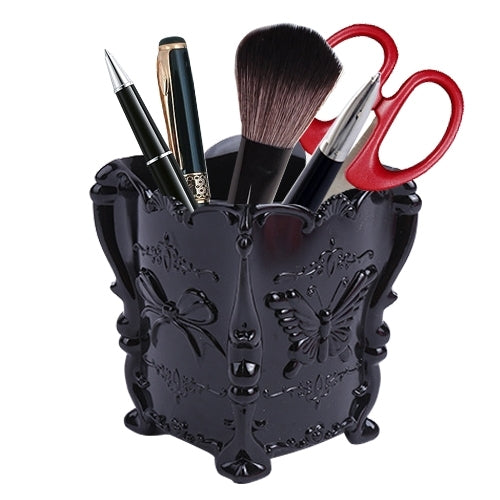 Retro Plastic Butterfly Cosmetics Container Makeup Organizer Eco-friendly Storage Box, Size: 10.5*10cm