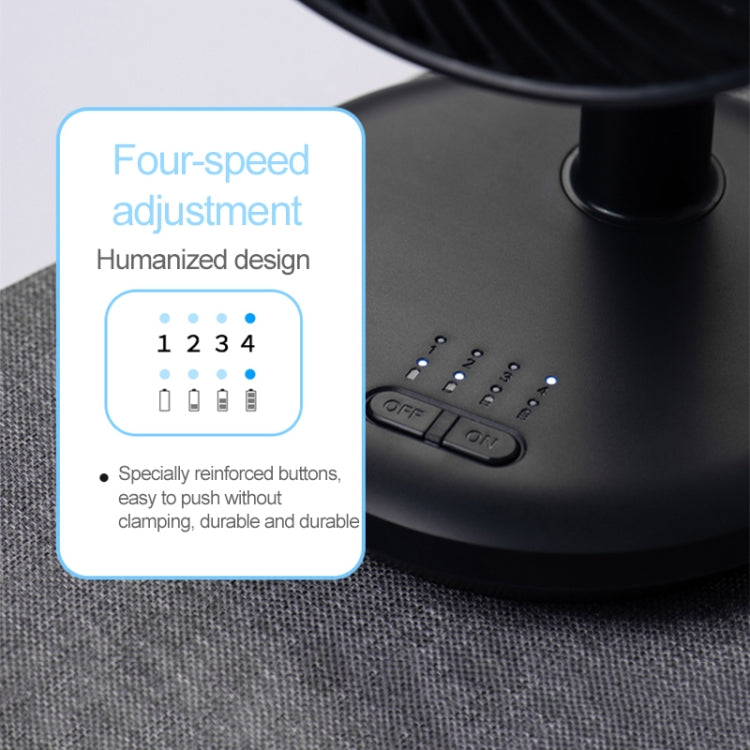 OCUBE D76 4W USB Charging Desktop Electric Fan,  with 4 Speed Control