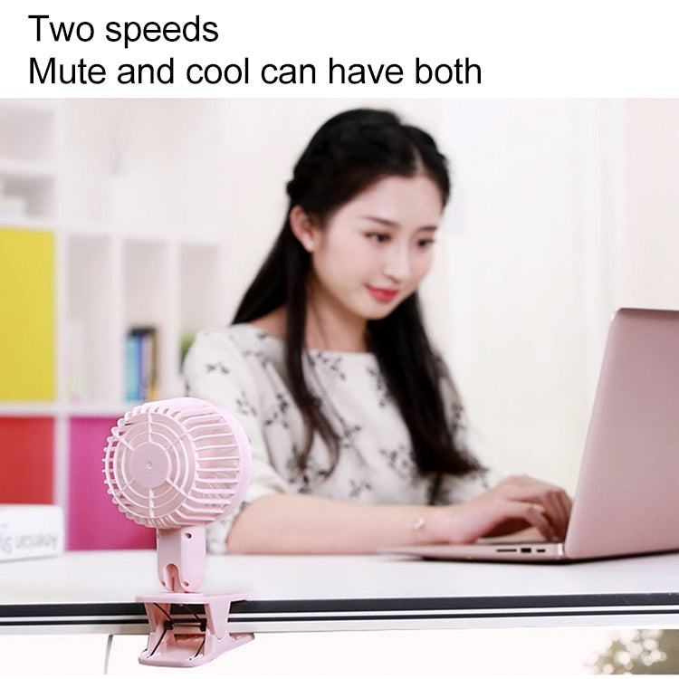 5V 1W Whisper Quiet Adjustable Tilt Cooling Desk Clip Fan, 2 Speeds