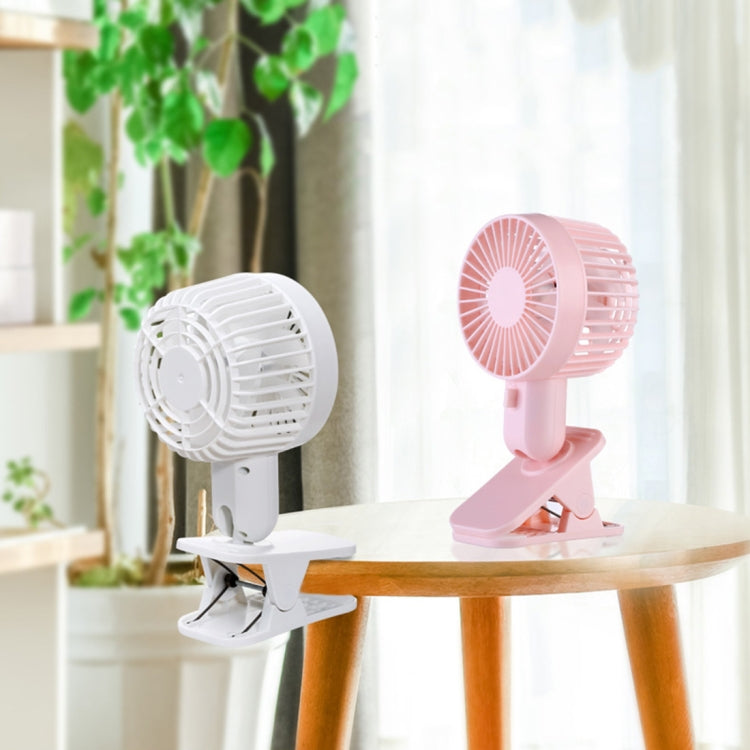 5V 1W Whisper Quiet Adjustable Tilt Cooling Desk Clip Fan, 2 Speeds