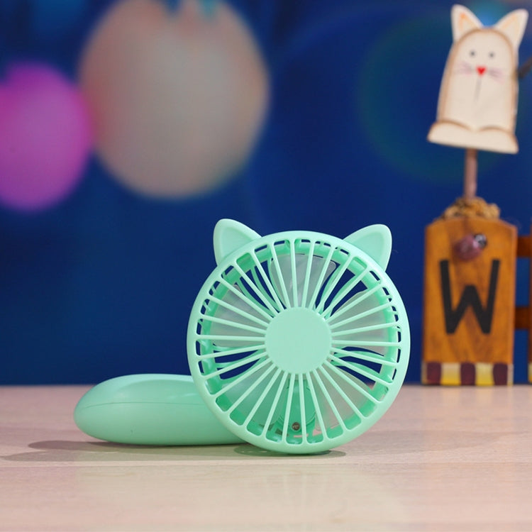 Portable Outdoor Handheld USB Charging Cartoon Squirrel Shape Mute Cooling Fan 3 Speeds