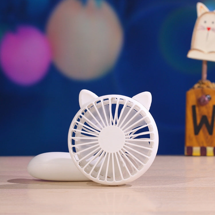 Portable Outdoor Handheld USB Charging Cartoon Squirrel Shape Mute Cooling Fan 3 Speeds