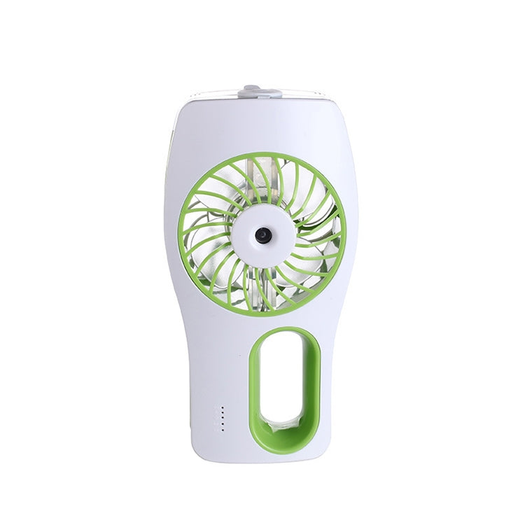 Portable USB Mini Handheld Humidifier Mist Face Water Spray Moisturizing Fan(Green)