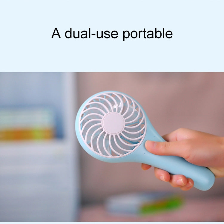 Outdoor Portable USB Rechargeable Mini Desk Cooling Handheld Fan, 2 Speeds