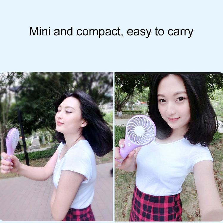 Outdoor Portable USB Rechargeable Mini Desk Cooling Handheld Fan, 2 Speeds