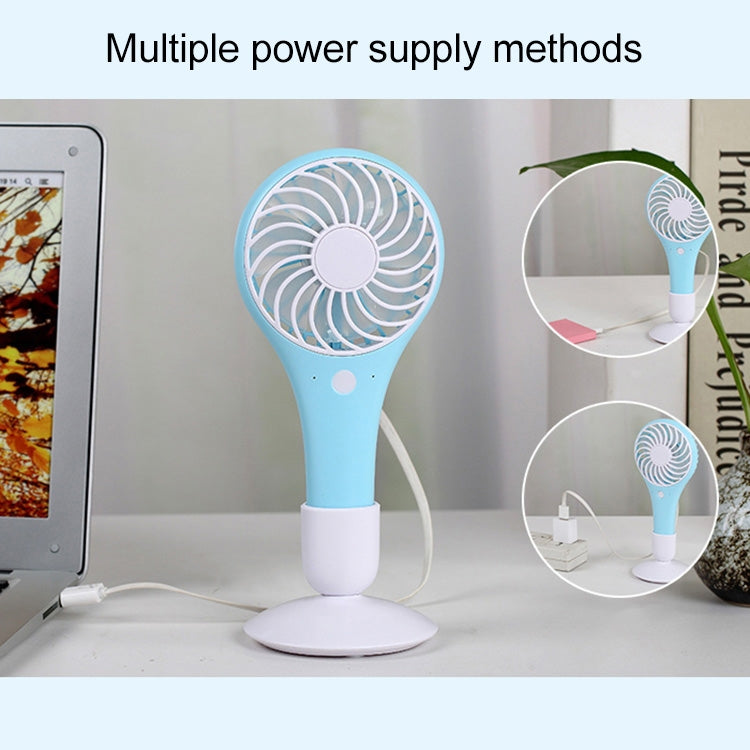 Outdoor Portable USB Rechargeable Mini Desk Cooling Handheld Fan, 2 Speeds