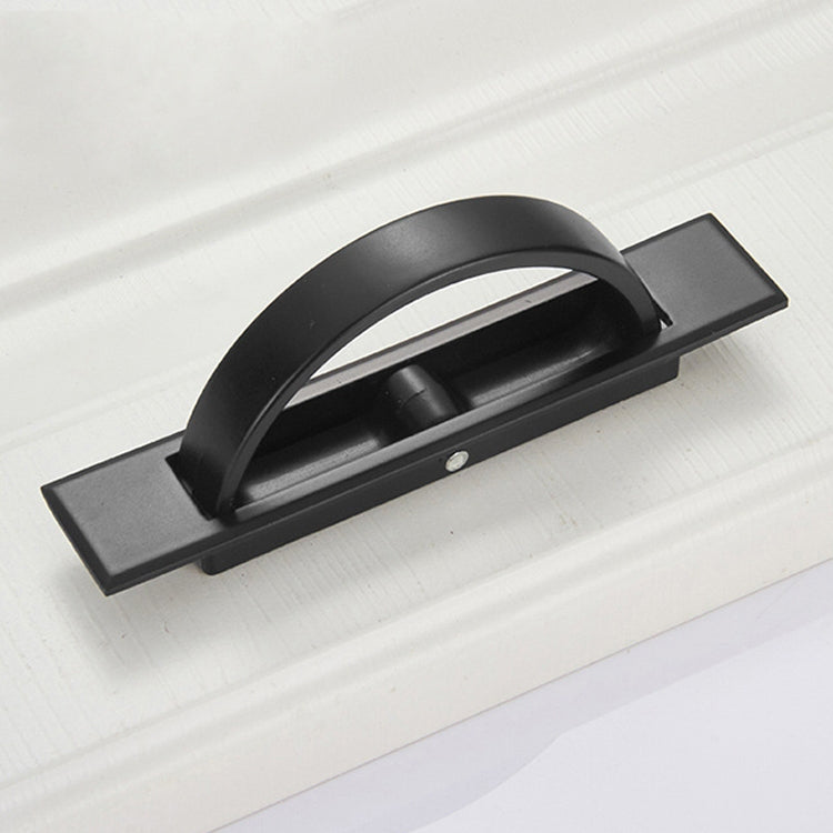 5 PCS 4206-85 Tatami Hidden Embedded Rotating Flip Cover Button(Black)