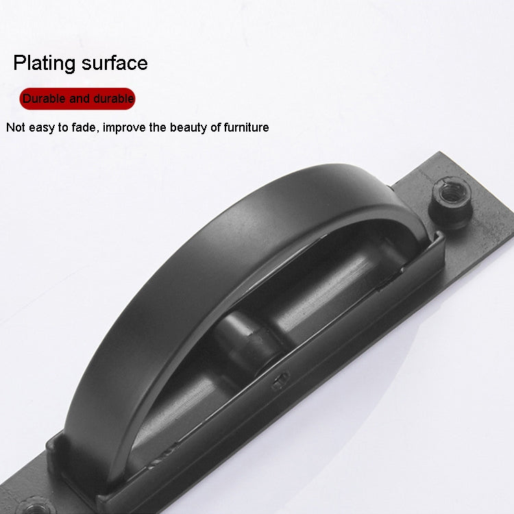 5 PCS 4206-85 Tatami Hidden Embedded Rotating Flip Cover Button(Black)