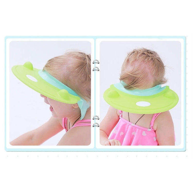 Hippo Shaped Baby Children Silicone Shower Caps, Random Color Delivery