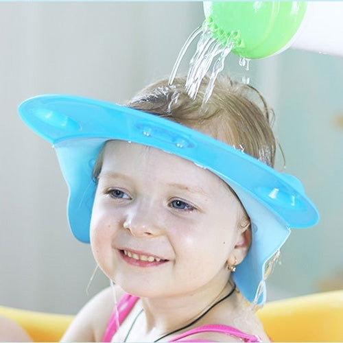 Hippo Shaped Baby Children Silicone Shower Caps, Random Color Delivery
