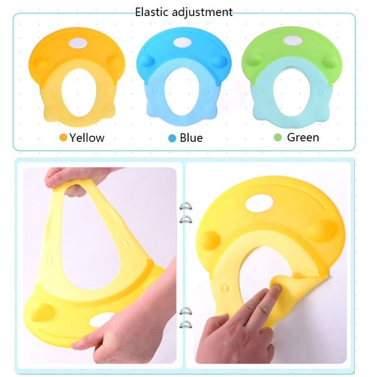 Hippo Shaped Baby Children Silicone Shower Caps, Random Color Delivery