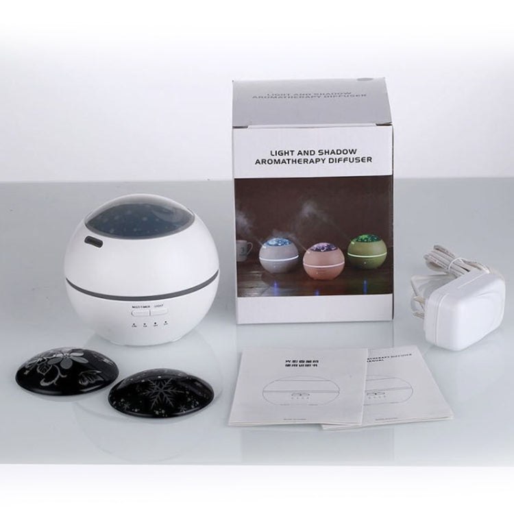 Ultrasonic Essential Oil Diffuser Aromatherapy Aroma Diffuser Humidifier with Colorful LED Atmosphere Light for Office, Home Bedroom, Capacity: 150ml(White)