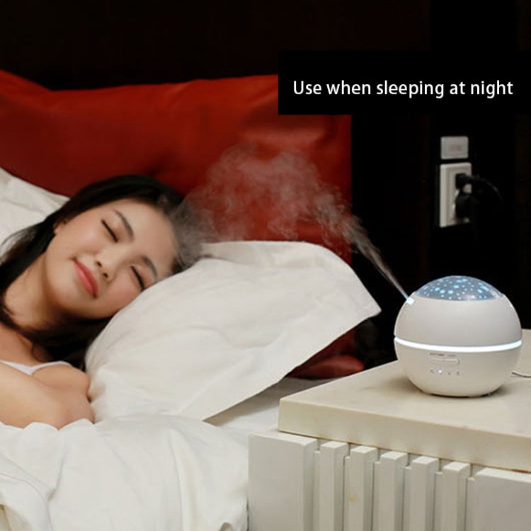 Ultrasonic Essential Oil Diffuser Aromatherapy Aroma Diffuser Humidifier with Colorful LED Atmosphere Light for Office, Home Bedroom, Capacity: 150ml(White)