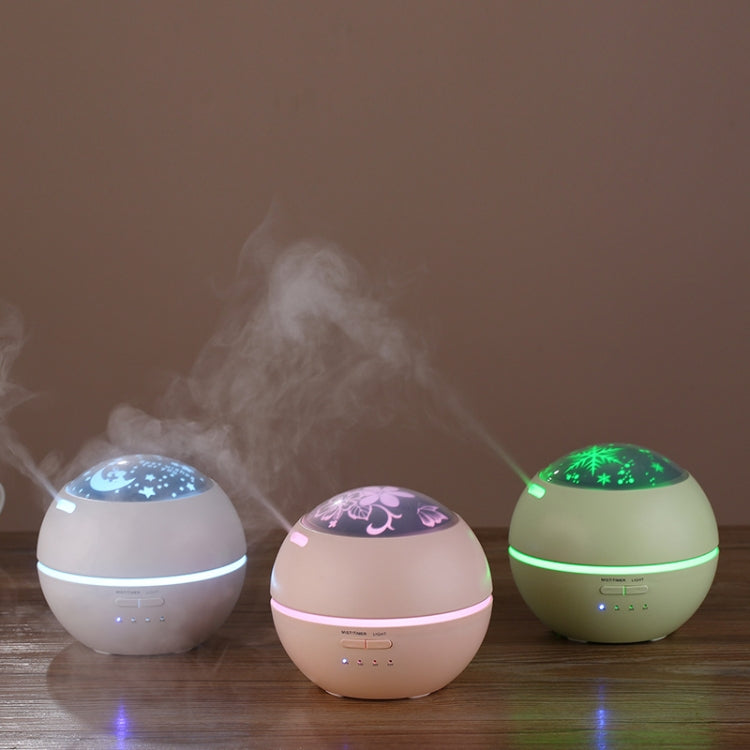 Ultrasonic Essential Oil Diffuser Aromatherapy Aroma Diffuser Humidifier with Colorful LED Atmosphere Light for Office, Home Bedroom, Capacity: 150ml(White)
