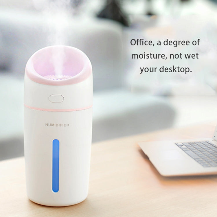 L8 2.5W Portable USB Mute Mini Humidifier Nebulizer with Colorful LED Atmosphere Light for Office, Home Bedroom, Car, Support USB Output, Capacity: 320ml, DC 5V