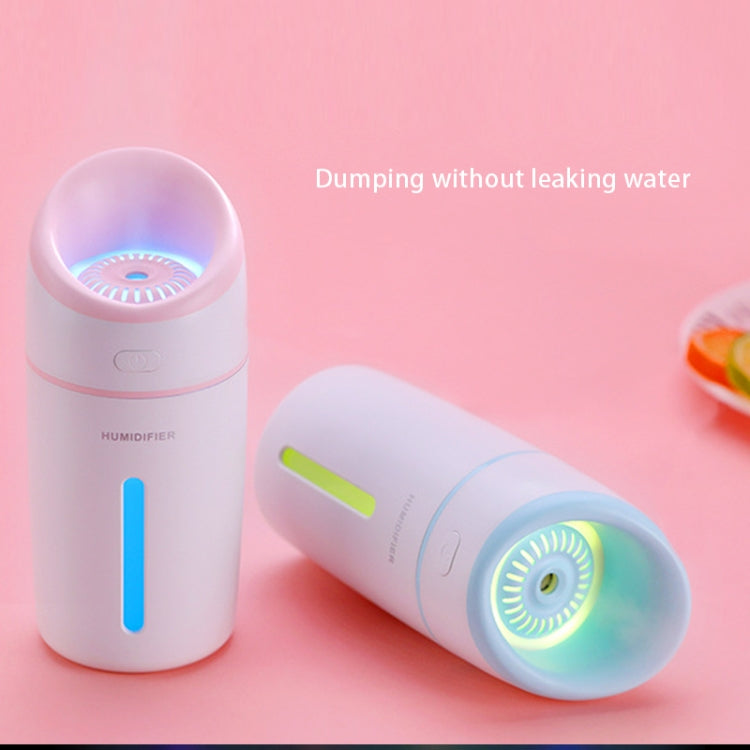 L8 2.5W Portable USB Mute Mini Humidifier Nebulizer with Colorful LED Atmosphere Light for Office, Home Bedroom, Car, Support USB Output, Capacity: 320ml, DC 5V