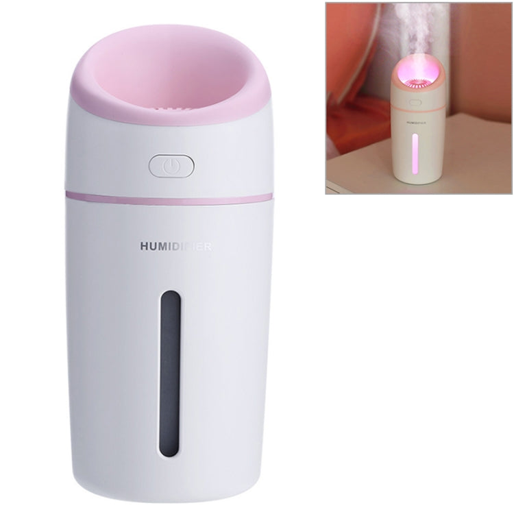 L8 2.5W Portable USB Mute Mini Humidifier Nebulizer with Colorful LED Atmosphere Light for Office, Home Bedroom, Car, Support USB Output, Capacity: 320ml, DC 5V