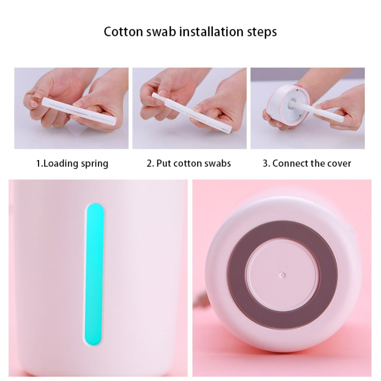 L8 2.5W Portable USB Mute Mini Humidifier Nebulizer with Colorful LED Atmosphere Light for Office, Home Bedroom, Car, Support USB Output, Capacity: 320ml, DC 5V