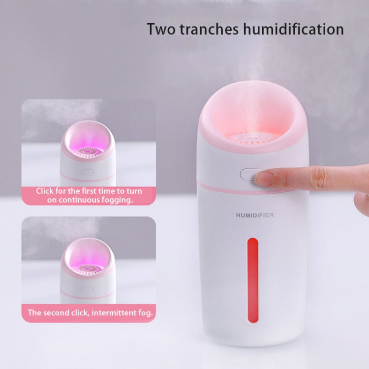 L8 2.5W Portable USB Mute Mini Humidifier Nebulizer with Colorful LED Atmosphere Light for Office, Home Bedroom, Car, Support USB Output, Capacity: 320ml, DC 5V