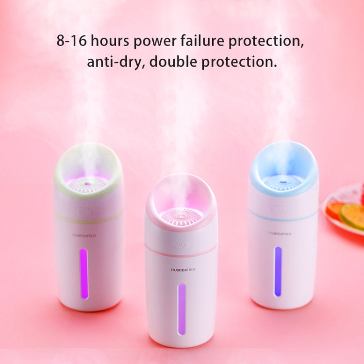 L8 2.5W Portable USB Mute Mini Humidifier Nebulizer with Colorful LED Atmosphere Light for Office, Home Bedroom, Car, Support USB Output, Capacity: 320ml, DC 5V