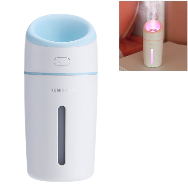 L8 2.5W Portable USB Mute Mini Humidifier Nebulizer with Colorful LED Atmosphere Light for Office, Home Bedroom, Car, Support USB Output, Capacity: 320ml, DC 5V