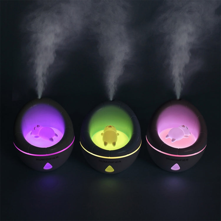 Sofa Portable USB Mute Mini Humidifier Nebulizer with LED Night Light for Office, Home Bedroom, Support USB Output, Capacity: 350ml, DC 5V(Pink)