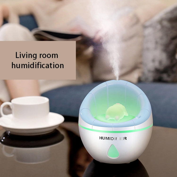 Sofa Portable USB Mute Mini Humidifier Nebulizer with LED Night Light for Office, Home Bedroom, Support USB Output, Capacity: 350ml, DC 5V(Pink)