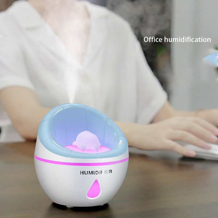 Sofa Portable USB Mute Mini Humidifier Nebulizer with LED Night Light for Office, Home Bedroom, Support USB Output, Capacity: 350ml, DC 5V(Pink)