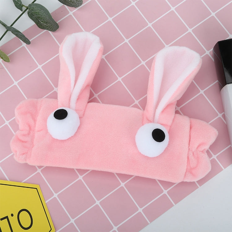 2 PCS Women Creative Cute Eye Cartoon Elastic Plush Hair Band