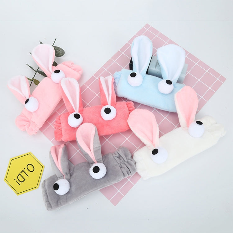 2 PCS Women Creative Cute Eye Cartoon Elastic Plush Hair Band