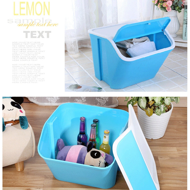 Household Plastic Thickened Enlarged Snap Cap Storage Box Case Container (Red)