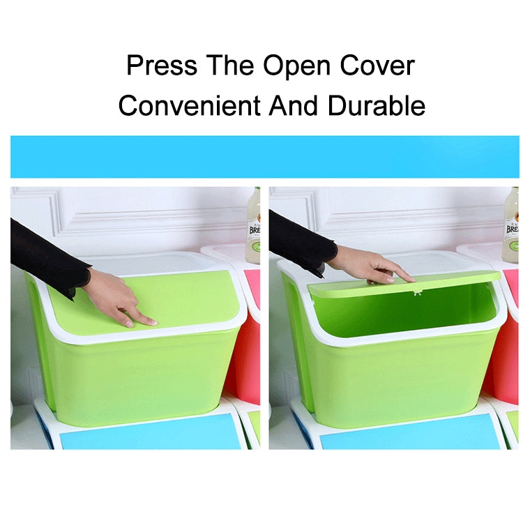 Household Plastic Thickened Enlarged Snap Cap Storage Box Case Container (Red)