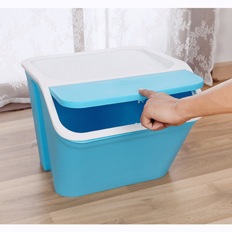 Household Plastic Thickened Enlarged Snap Cap Storage Box Case Container (Red)