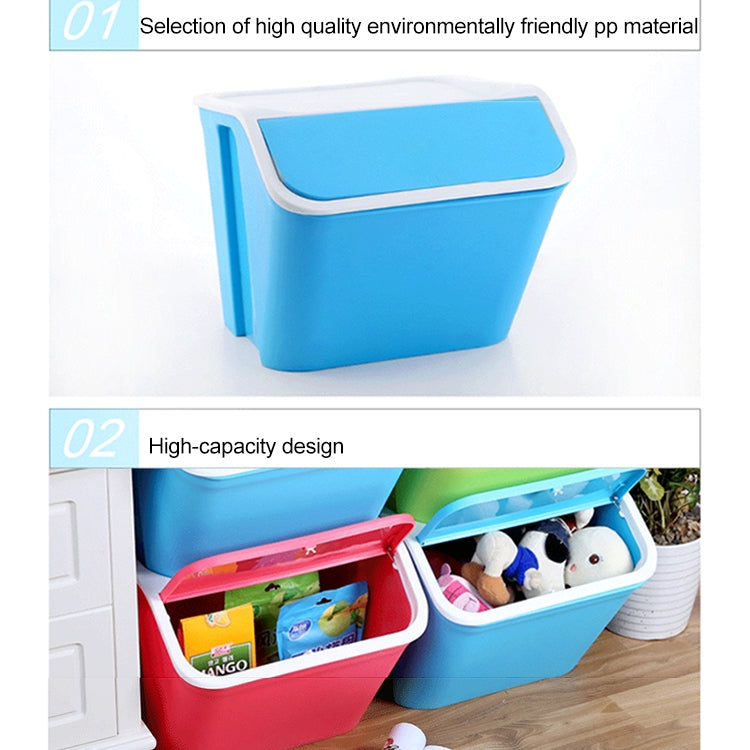 Household Plastic Thickened Enlarged Snap Cap Storage Box Case Container (Red)